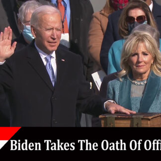 Biden takes the oath of office