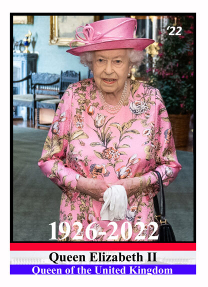 queen elizabeth trading card 2022 rip