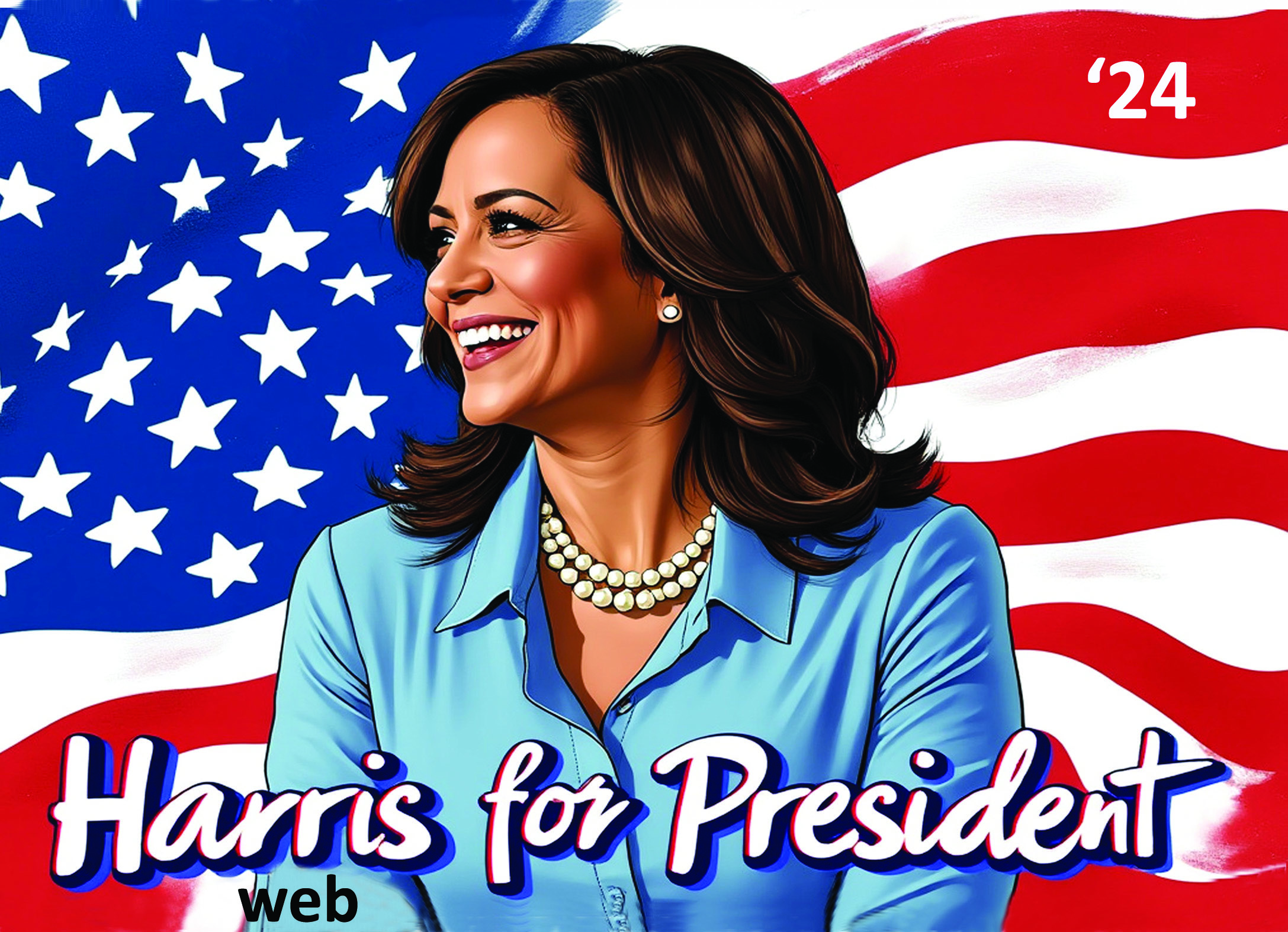 2024 kamala harris trading card