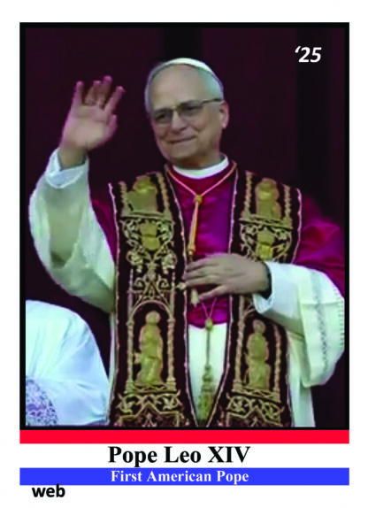 pope leo xiv trading card